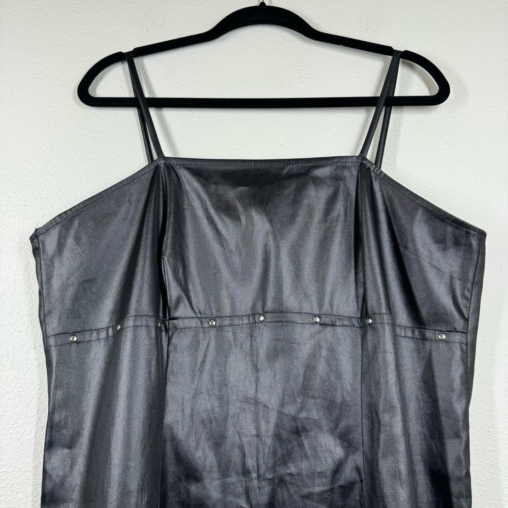 Vintage Candy Rocket Mini Dress Black Spaghetti Strap Y2K 90s Whimsygoth Size 2X - Picture 3 of 6